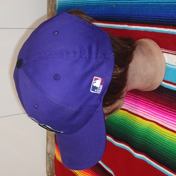 Colorado Rockies Baseball Hat Cap Adjustable Embroidered Purple Silver Black - Picture 3 of 11